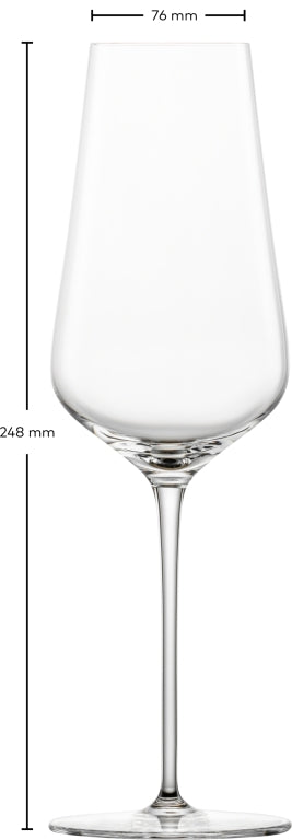 Zwiesel Glas Duo Champagneglas 37,8 Cl met Mousseerpunt in Geschenkverpakking - 2 Stuks