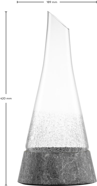 Zwiesel Glas Symbiosis Decanter 75 Cl with Stone Base