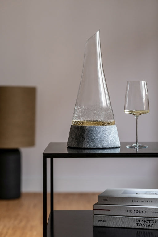Zwiesel Glas Symbiosis Decanter 75 Cl with Stone Base