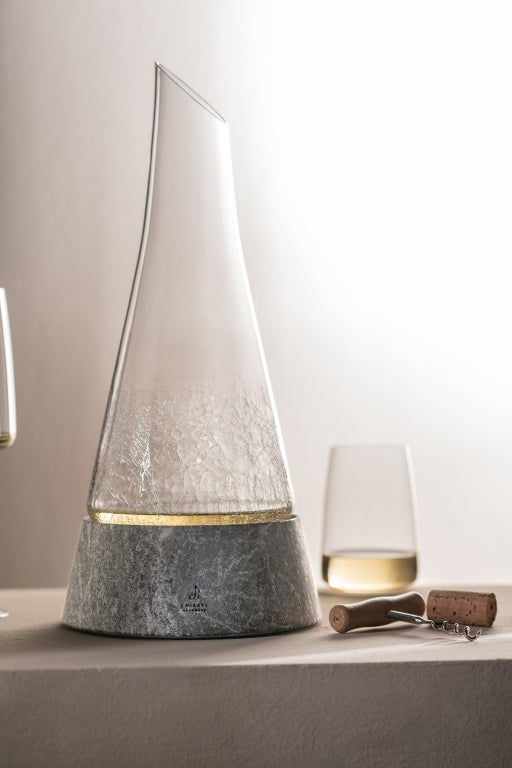 Zwiesel Glas Symbiosis Decanter 75 Cl with Stone Base