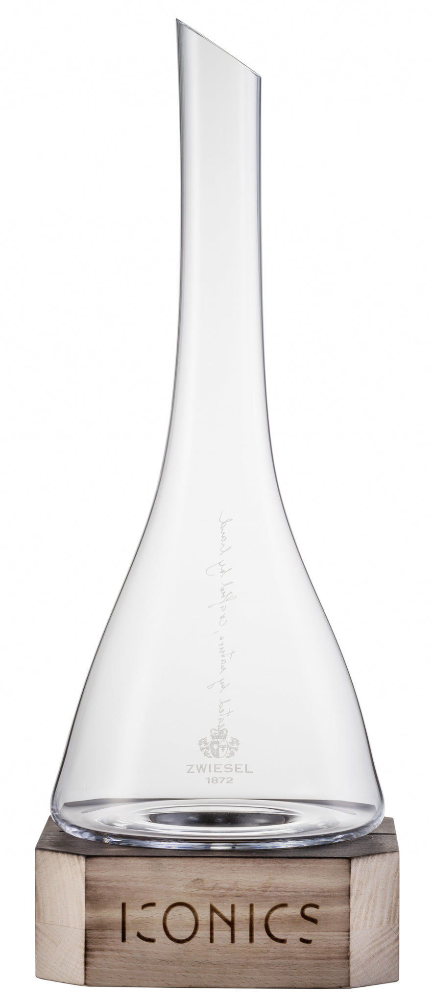 Zwiesel Glas Iconics Decanteerkaraf 75 Cl met Houten Voet