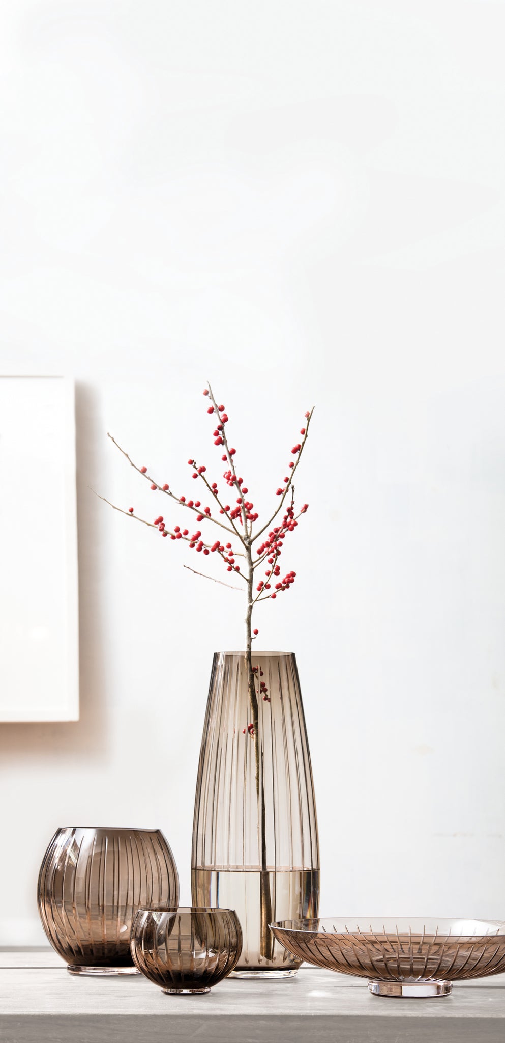 Zwiesel Glas Signum Windlicht 137 mm Smokey Bruin