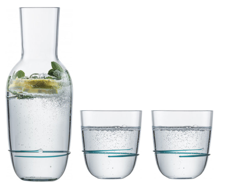 Zwiesel Glas Aura Set Karaf met 2 Tumblers Groen - 3 Stuks