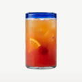 Bar Professional Highball Glass with Blue Rim 45 Cl