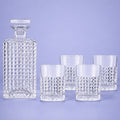 Luigi Bormioli Mixology Whiskey Karaf 75 Cl - 4X Tumbler D.O.F. 38 Cl - 5 Stuks