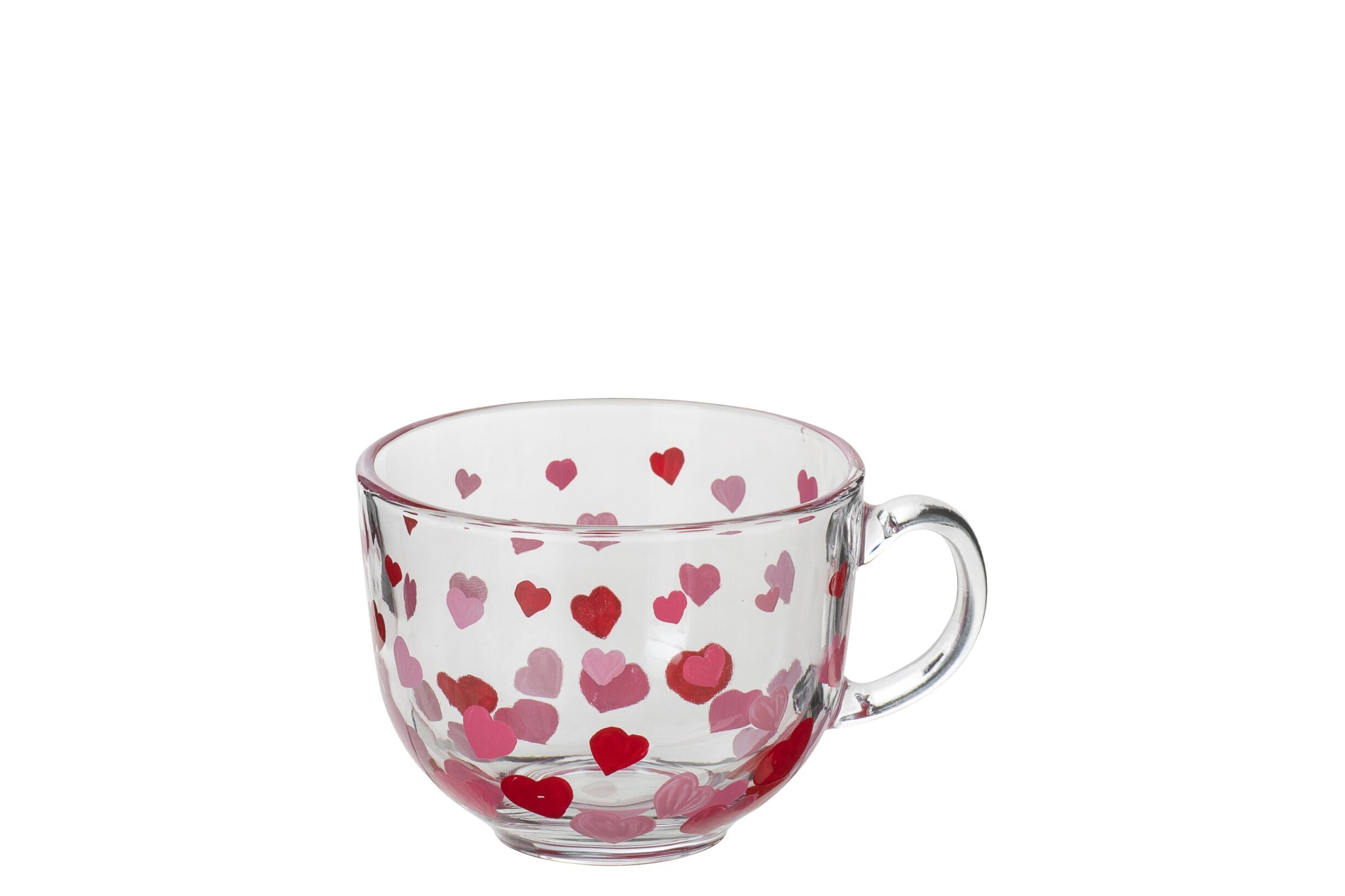 J-Line Waterglas Hart Rood/Roze