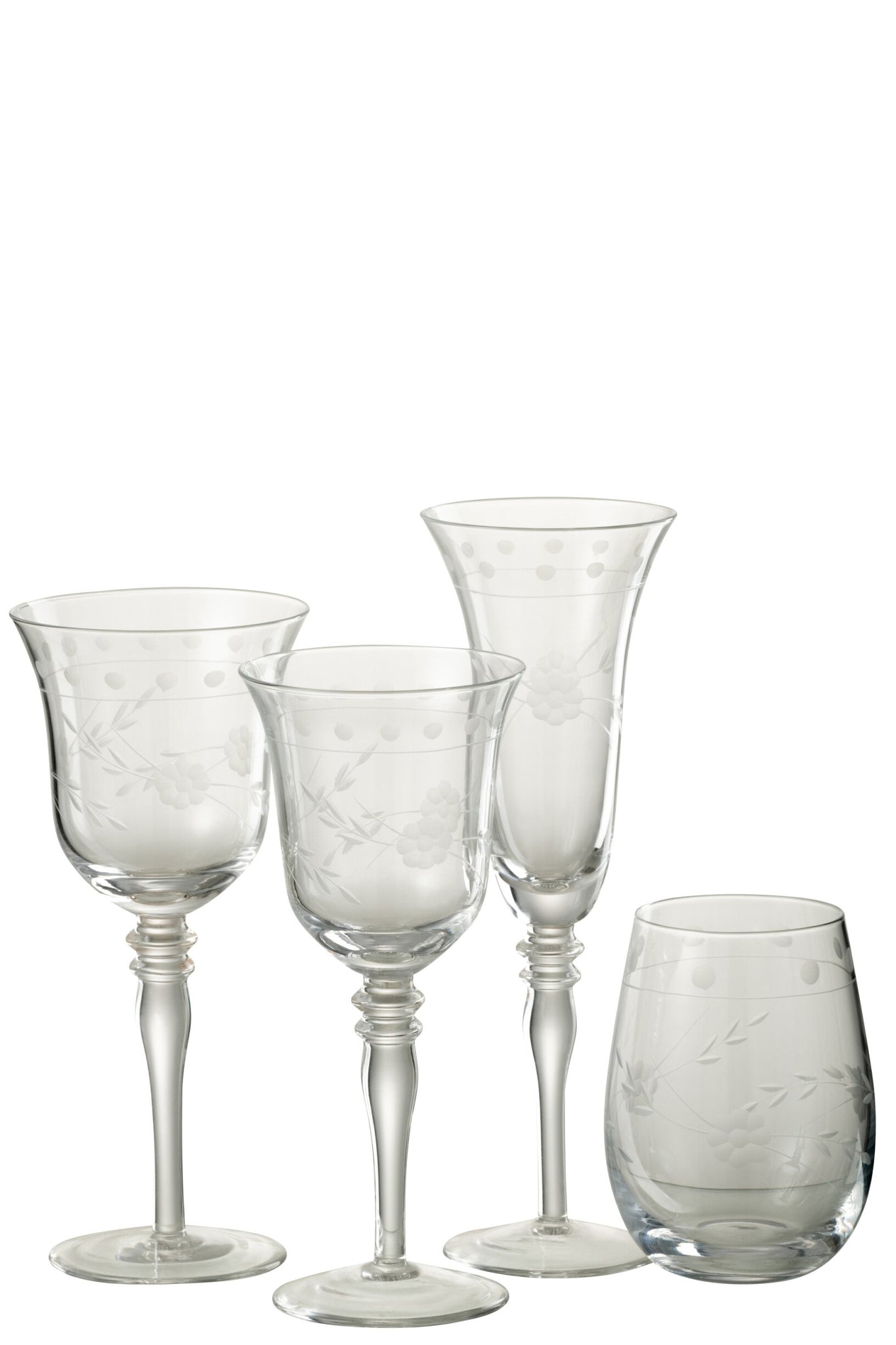 J-Line Champagneglas Gegraveerd Transparant