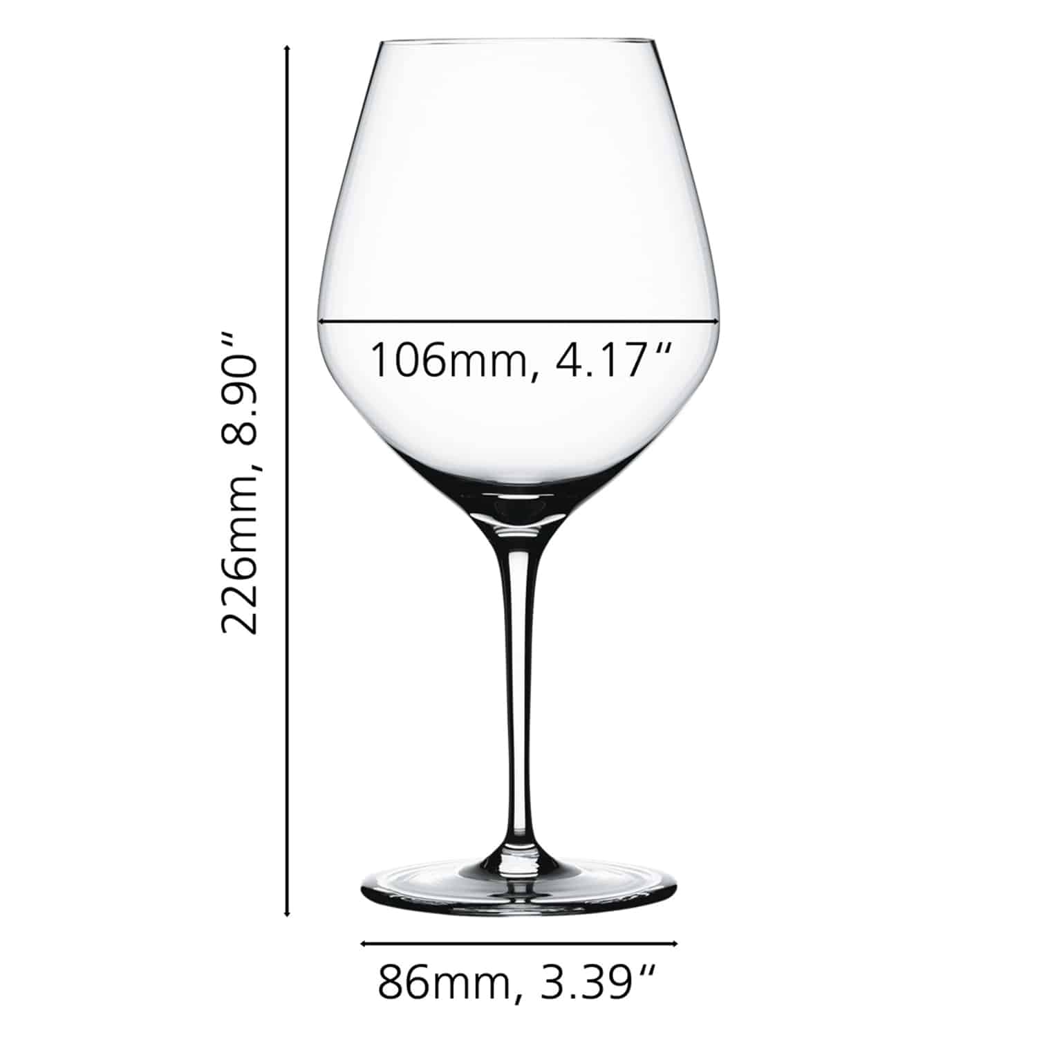 Spiegelau Authentis Wijnglas 70 Cl Burgundy - 12 Stuks - Glazen.nl