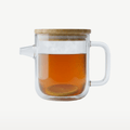Luigi Bormioli Thermic Glass Theepot 1L Anti-Drip Met Bamboe Deksel