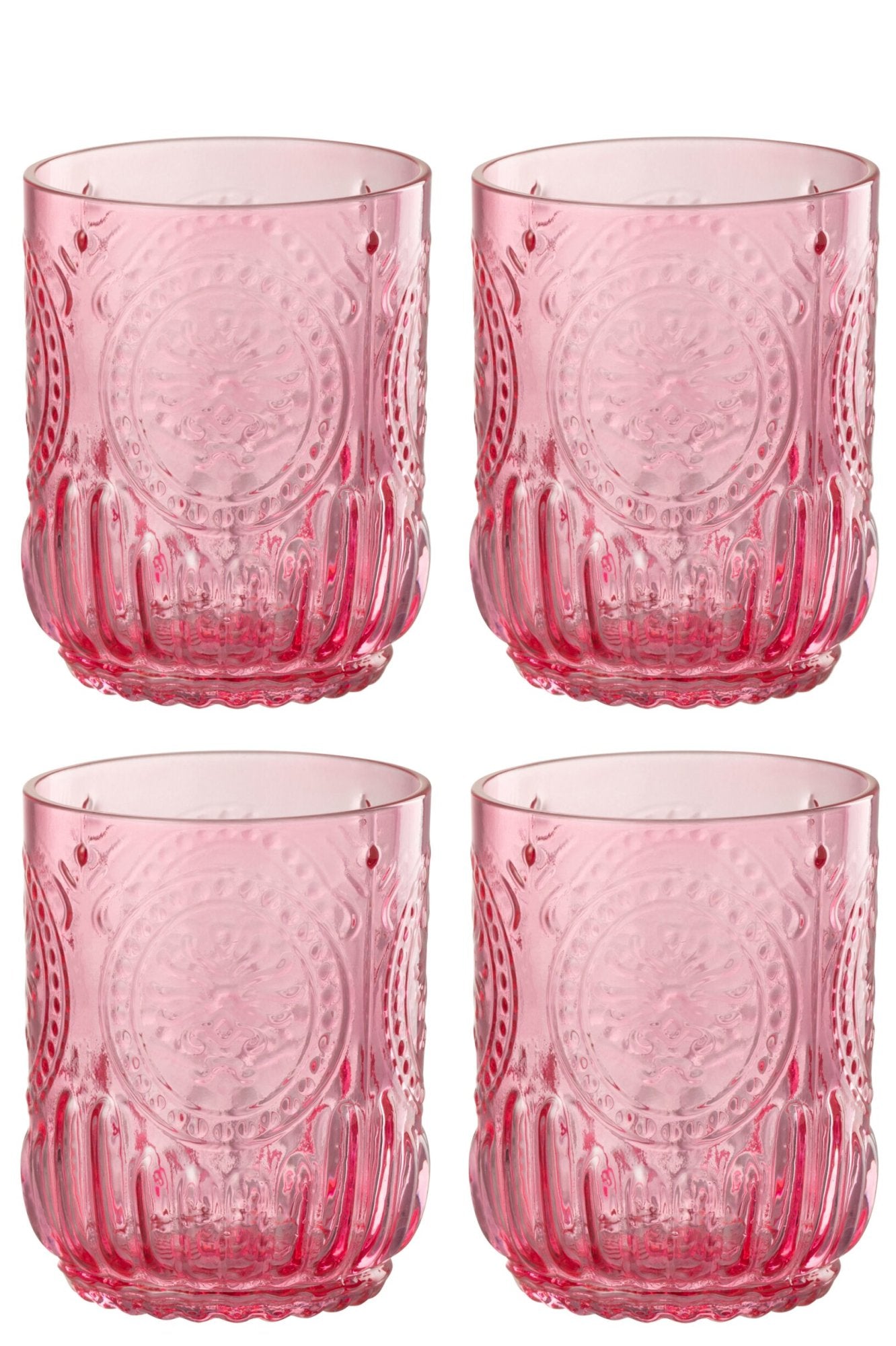 J-Line Maya Waterglas 32 Cl Fuchsia - 4 Stuks