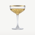 Pasabahce Timeless Champagneglas / Coupe 27 Cl Gouden Rand - 4 Stuks