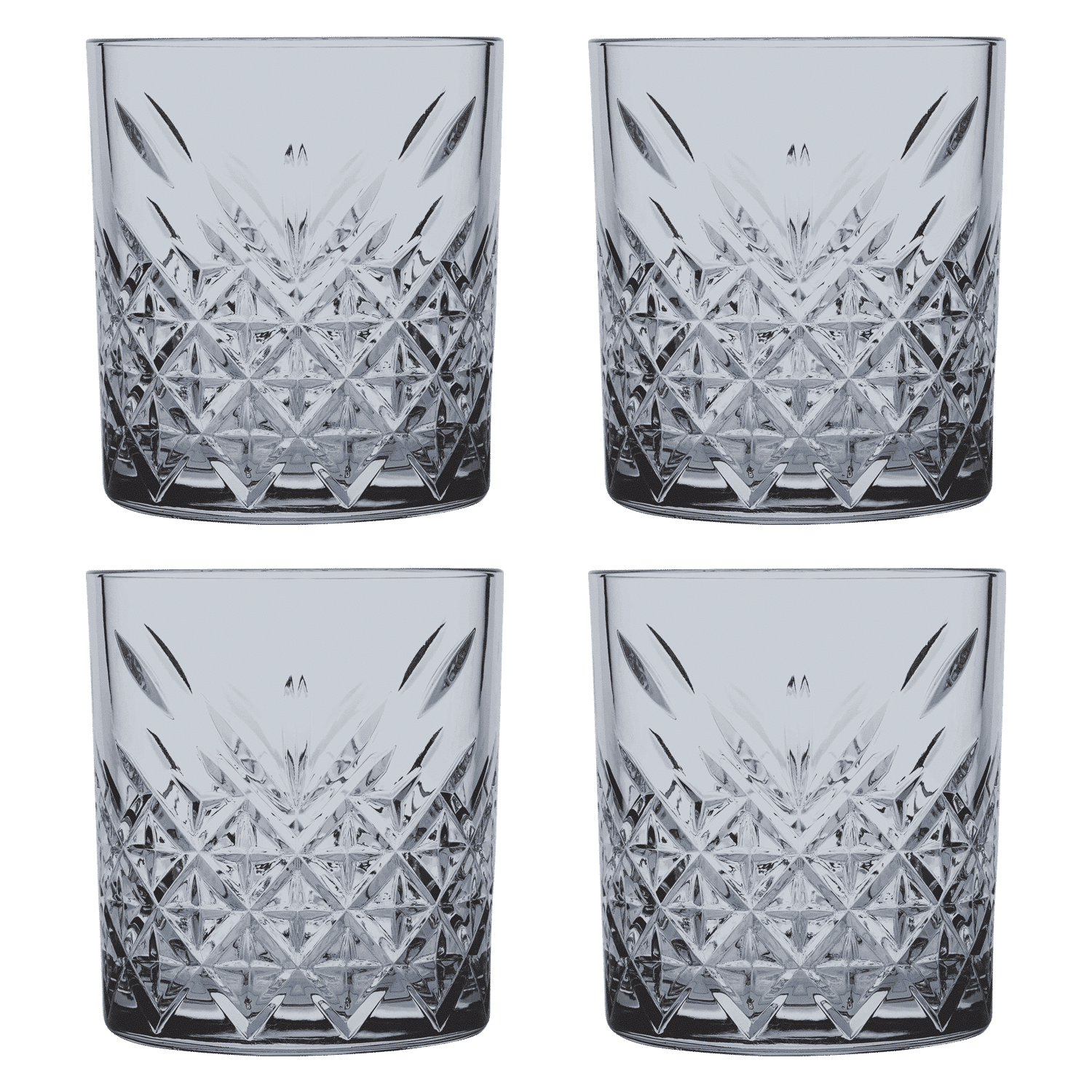 Pasabahce Timeless Tumbler 35,5 Cl Grijs - 4 Stuks - Glazen.nl