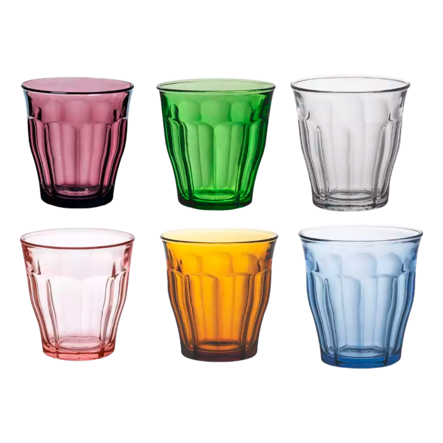 Duralex Picardie Tumbler 25 Cl Assorti - 6 Stuks