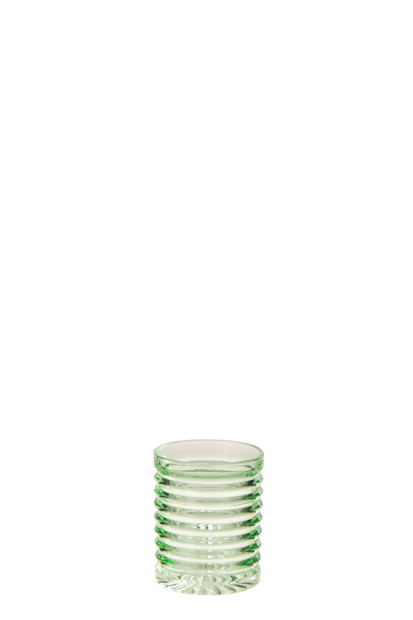 J-Line Waterglas 28 Cl Geribbeld Lichtgroen