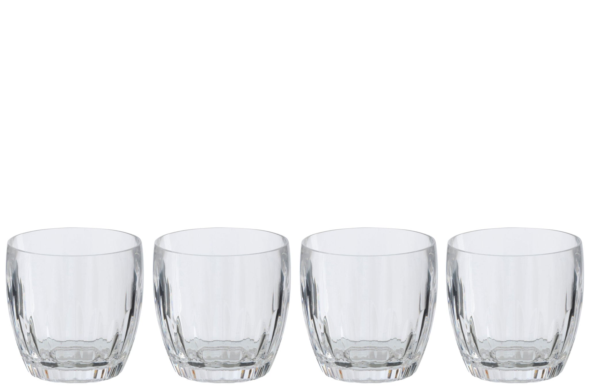 J-Line Waterglas 43,2 Cl Acryl Transparant - 4 Stuks