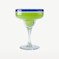 Bar Professional Margarita Cocktail Glass with Blue Rim 38 Cl