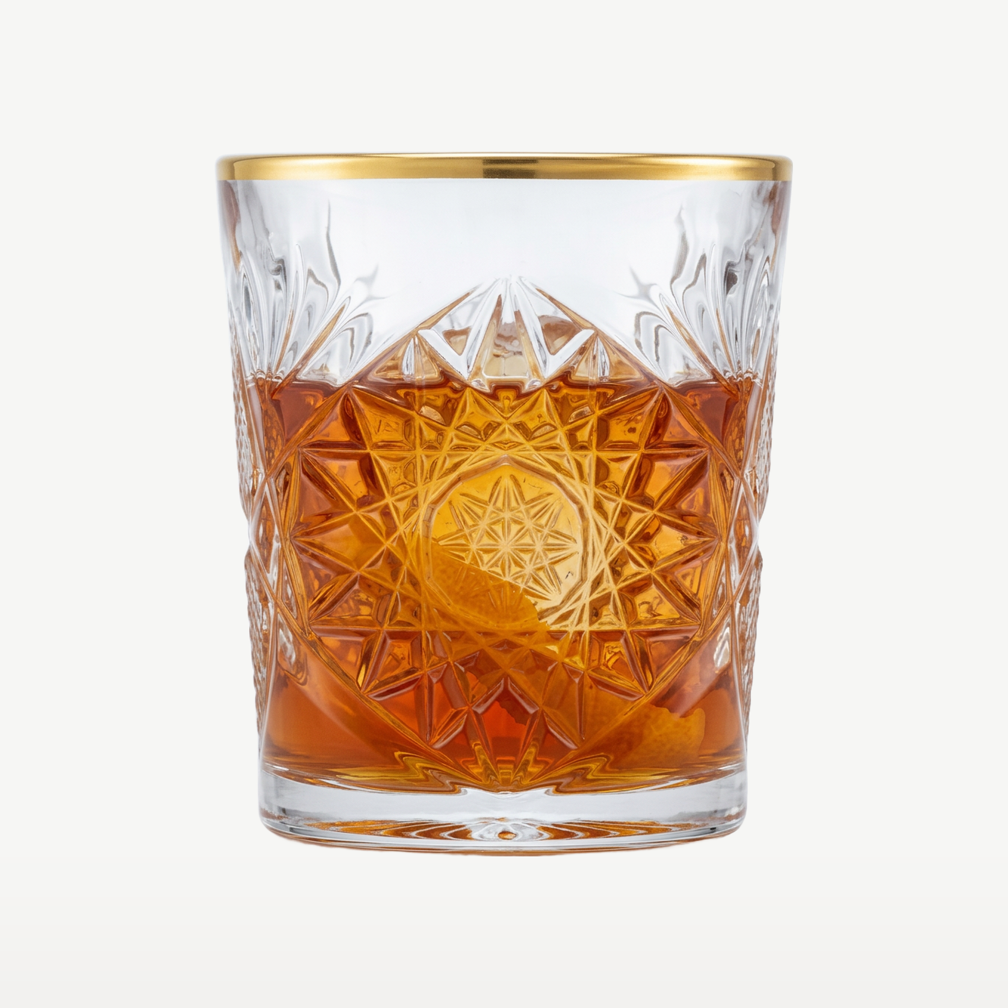 Onis Icon Tumbler 35 Cl Goud Rand - 6 Stuks - Glazen.nl
