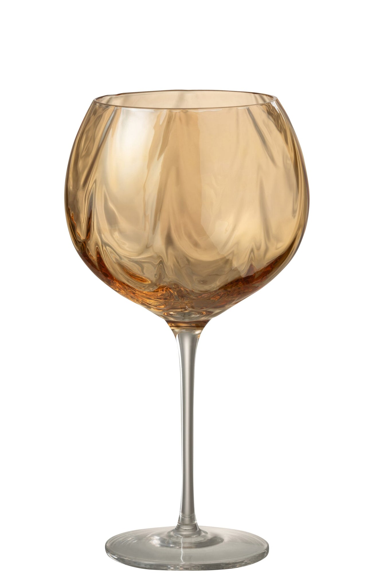 J-Line Wijnglas 50 Cl Onregelmatig Amber
