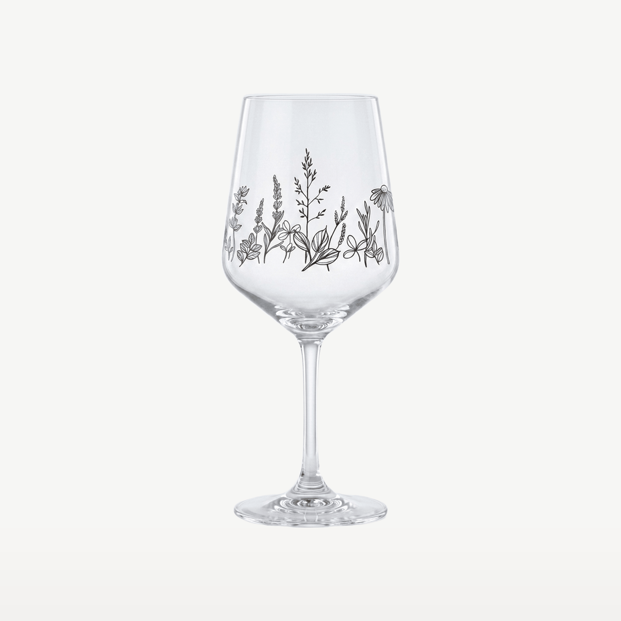 Nachtmann Tattoo Cocktailglas 63 Cl Botanical Zwart - 2 Stuks - Glazen.nl