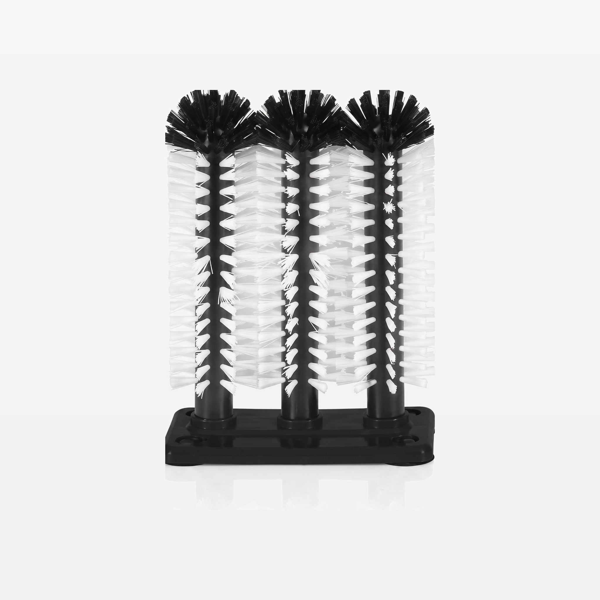 Bar Professional Glazenborstel Set 3-Delig met Zuignappen