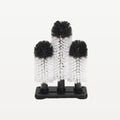 Bar Professional 3-Piece Glass Washer Set with Base 18x25 cm
