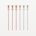 Bar Professional Speakeasy Jigger Cocktail Picks Stainless Steel and Copper 6-Piece