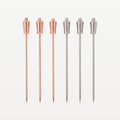 Bar Professional Speakeasy Shaker Cocktail Picks Stainless Steel and Copper 6-Piece