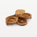 Bar Professional Bamboo Glass Rimmer 3 Compartments