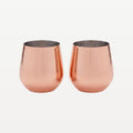 Bar Professional Copper Tumbler 55 Cl - 2 Pieces