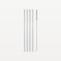 Bar Professional Glass Straws 20 cm with Cleaning Brush Set