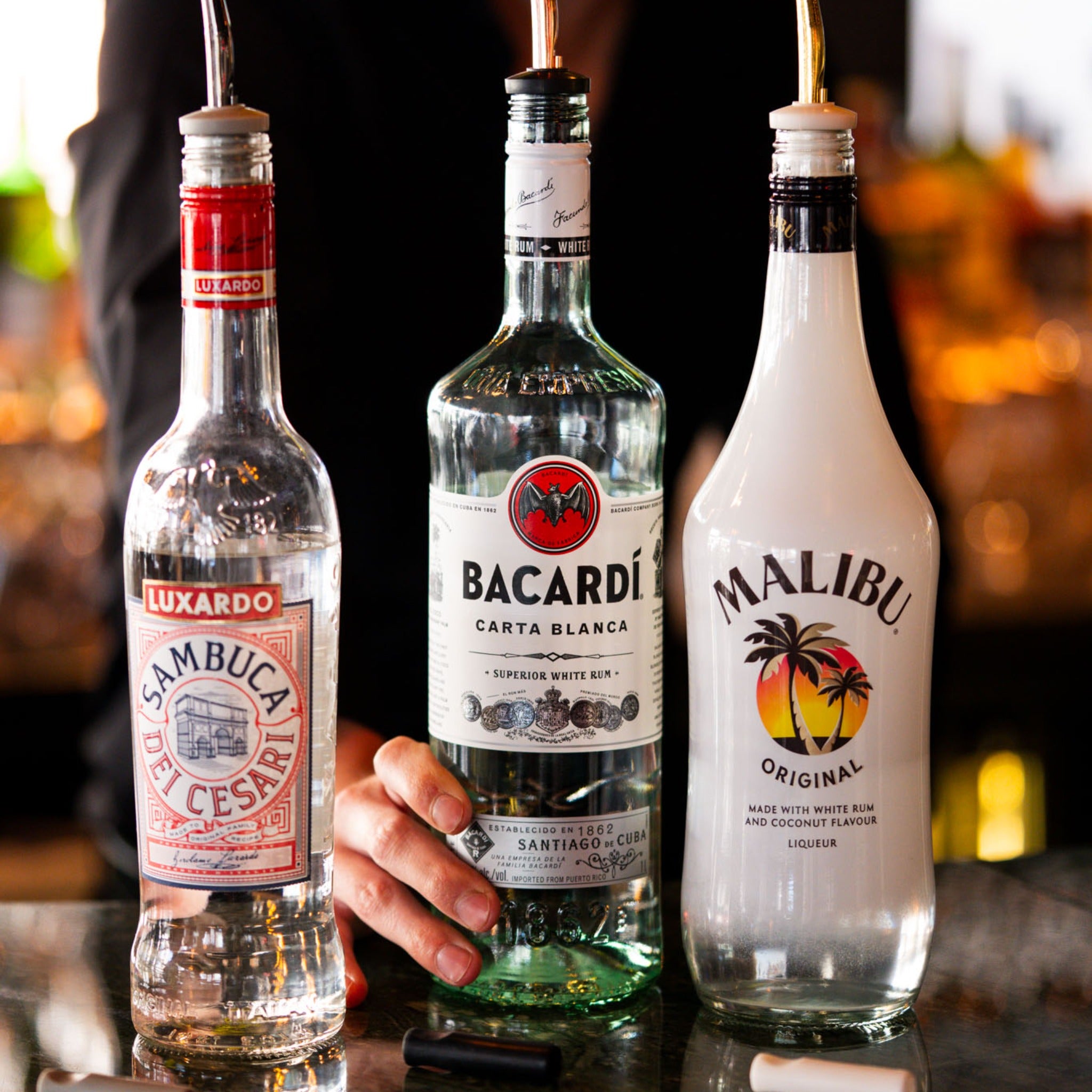 Bar Professional Freeflow Schenktuit met Dop Wit/Goud op fles