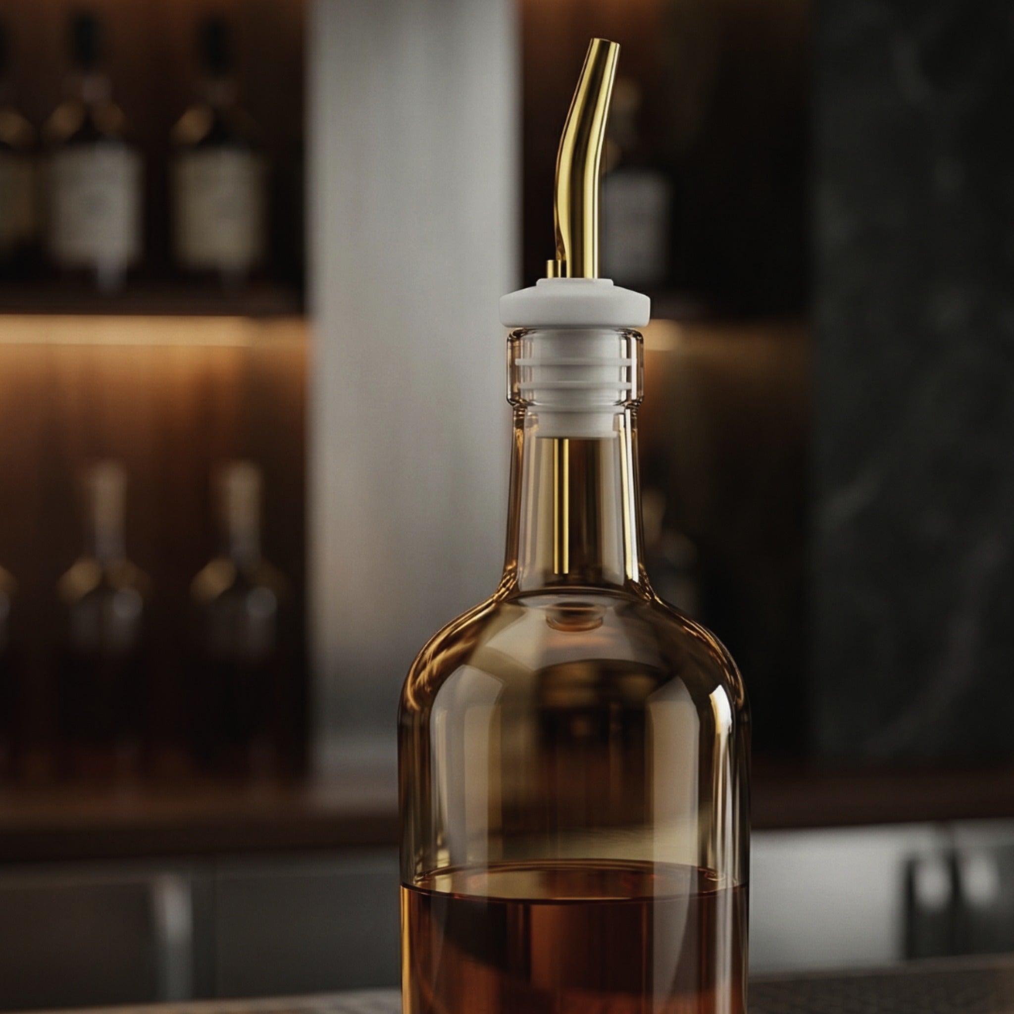 Bar Professional Freeflow Schenktuit met Dop Wit/Goud achter de bar
