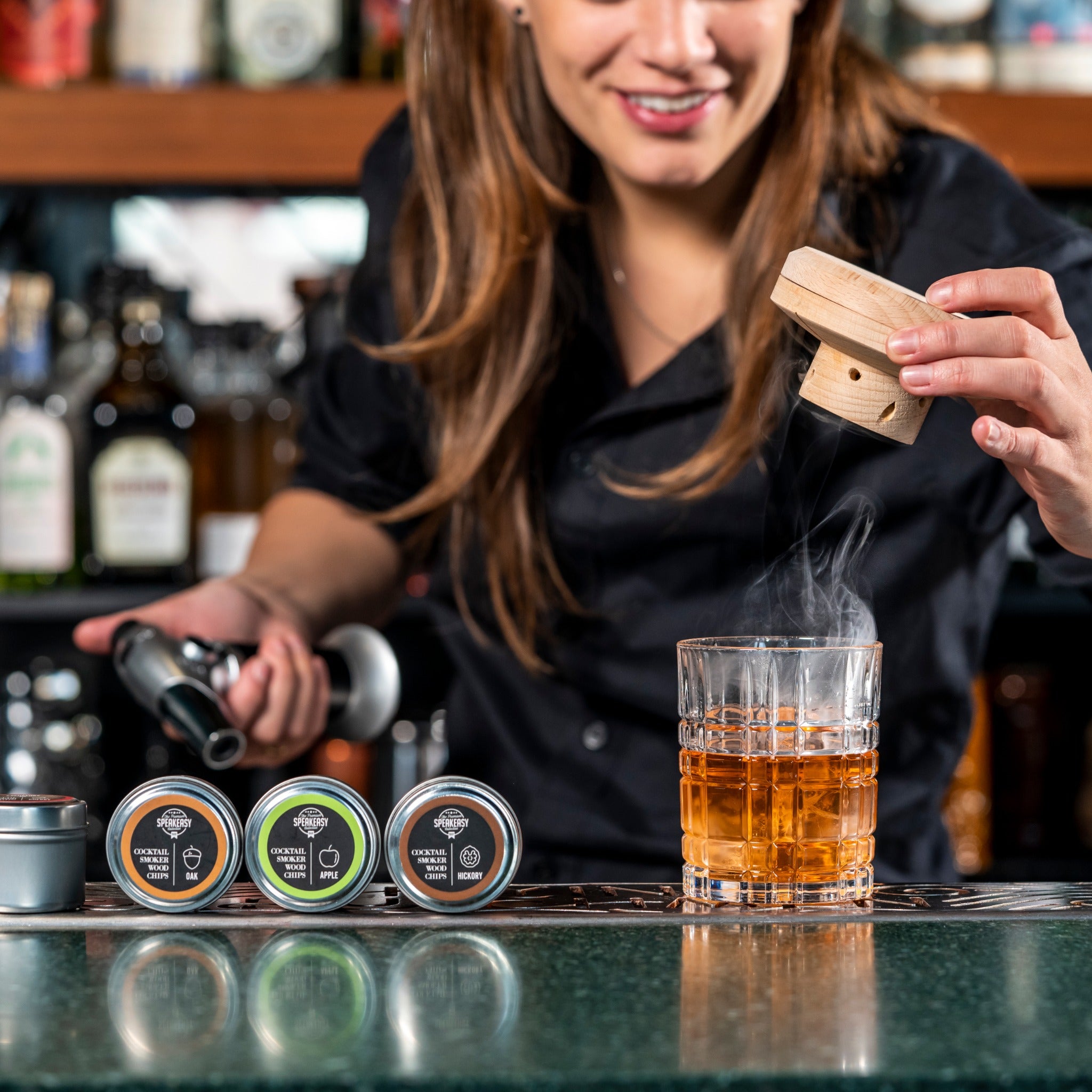 Bar Professional Speakeasy Rookchips Eikenhout