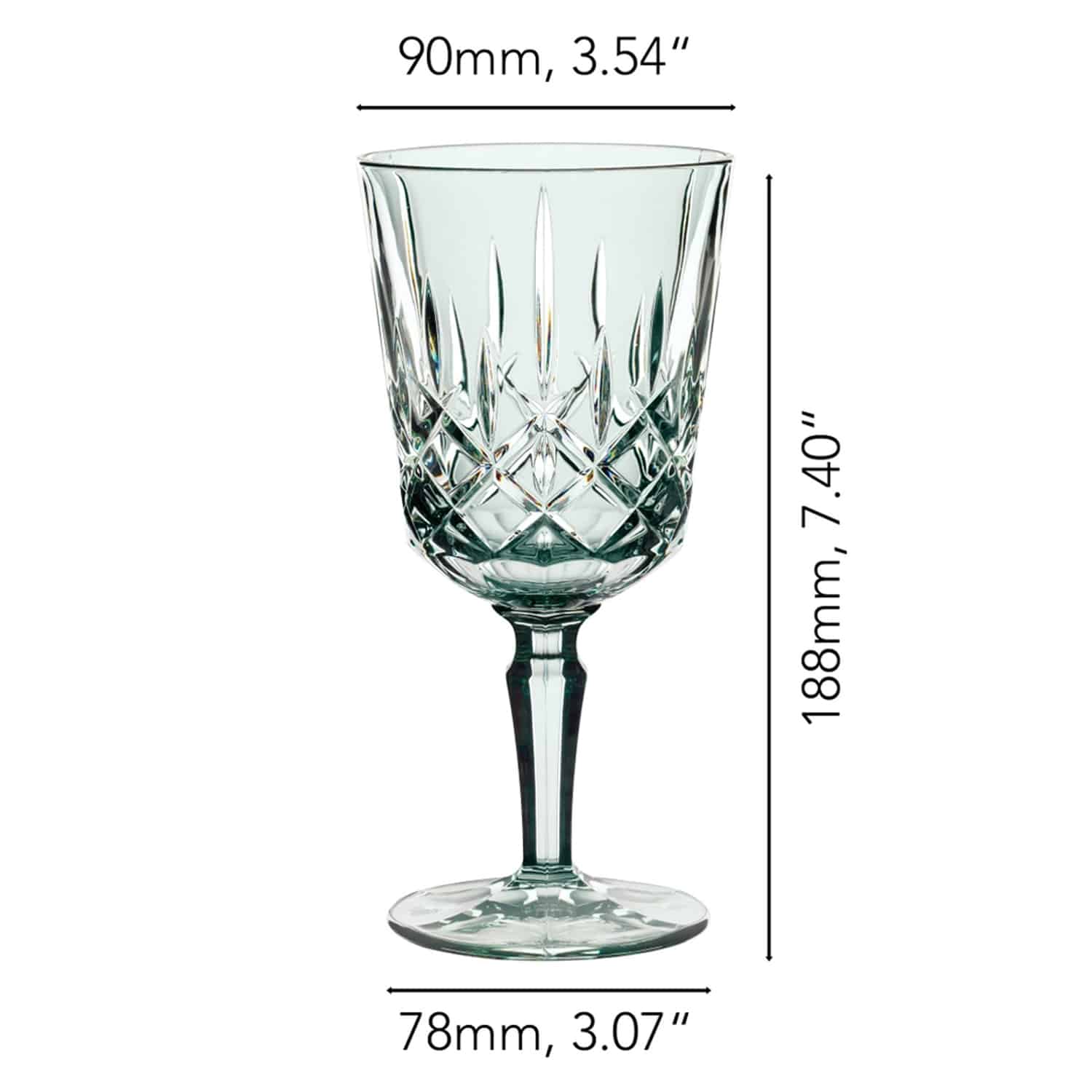 Nachtmann Noblesse Wijnglas 35,5 Cl Groen - 2 Stuks - Glazen.nl