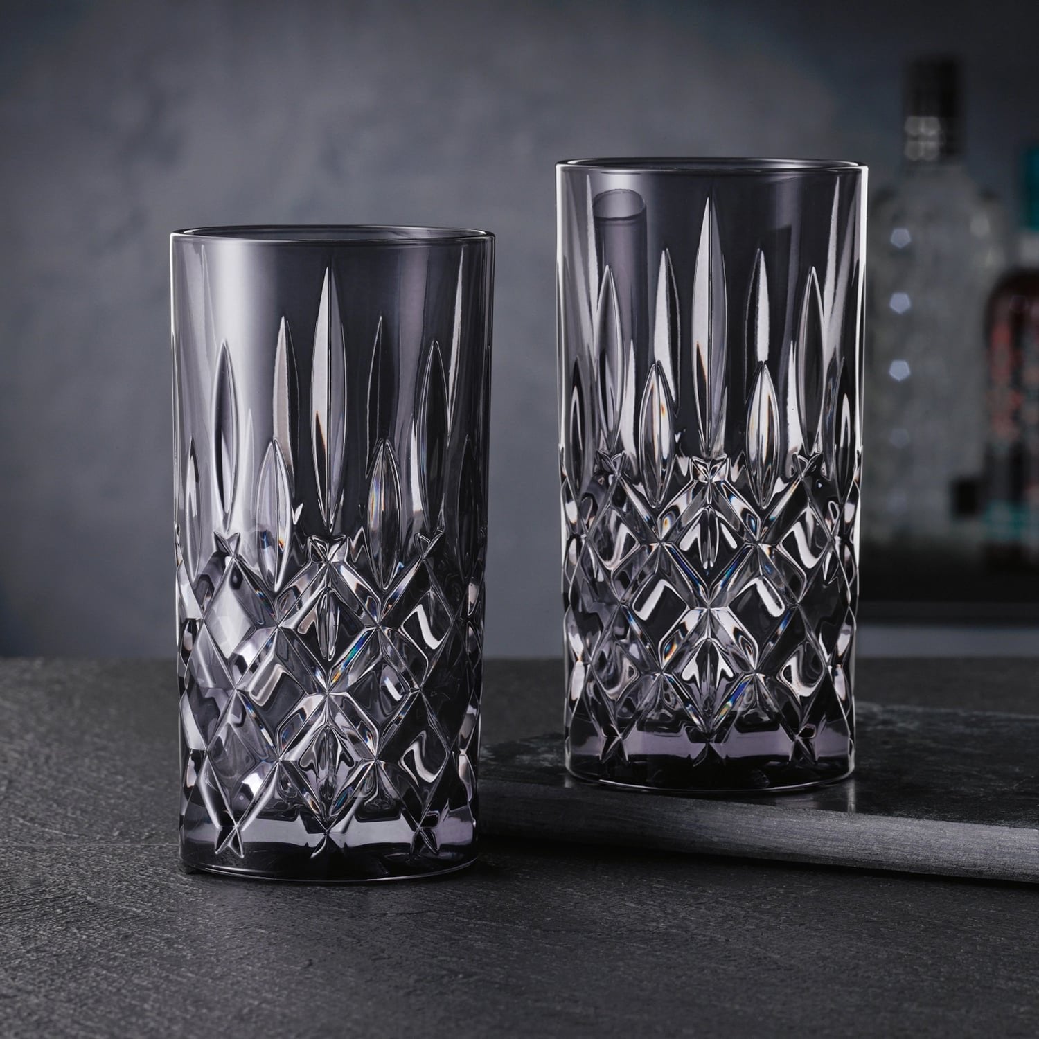 Nachtmann Noblesse Longdrinkglas 39,5 Cl Grijs - 2 Stuks - Glazen.nl