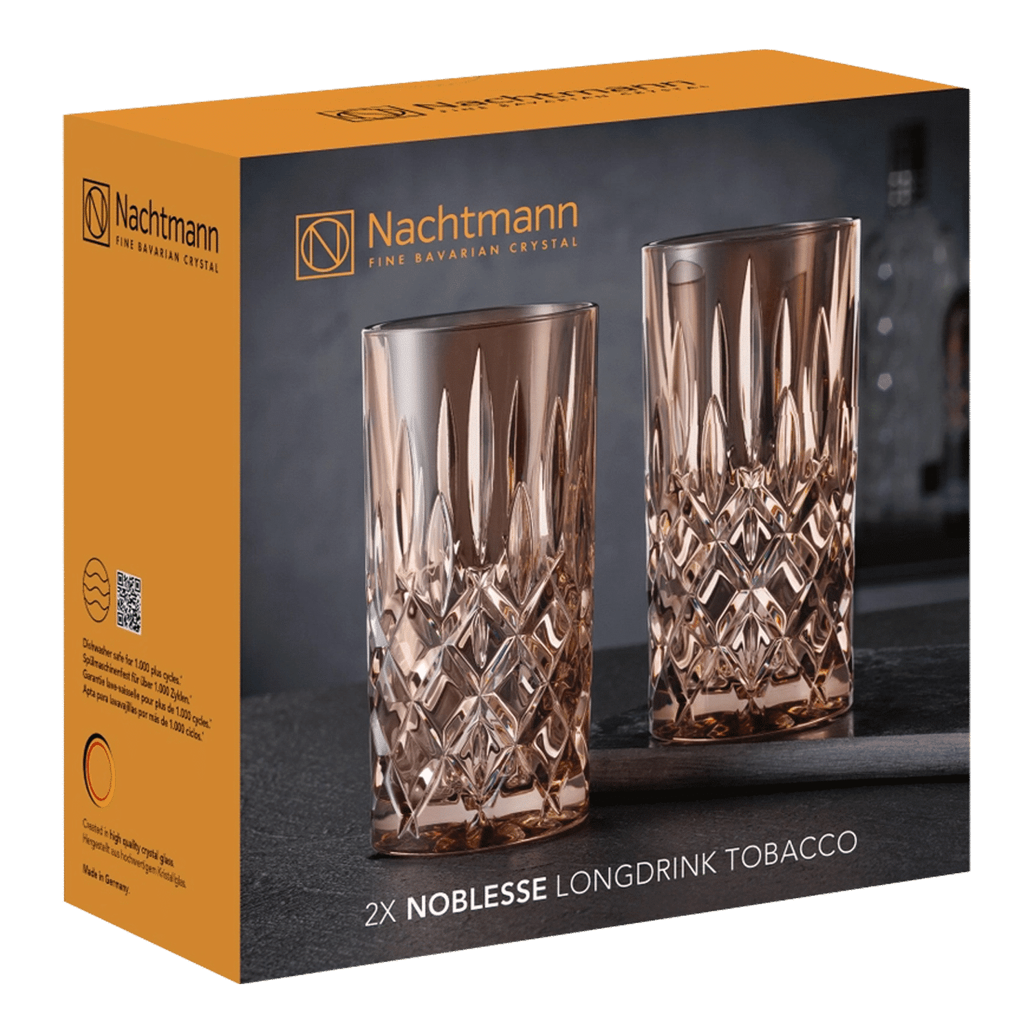 Nachtmann Noblesse Longdrinkglas 39,5 Cl Bruin - 2 Stuks - Glazen.nl