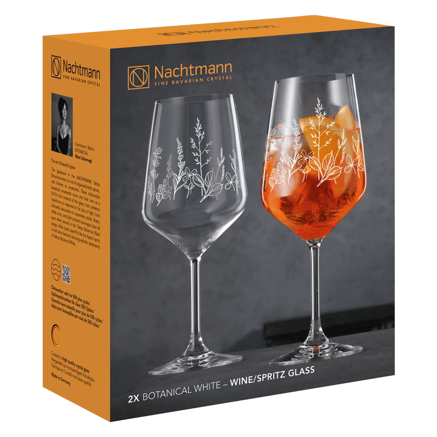 Nachtmann Tattoo Gin Tonic Glas 63 Cl Botanical Wit - 2 Stuks - Glazen.nl