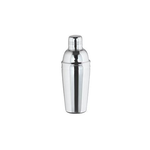 Driedelige cocktailshaker roestvrij staal 500 ml