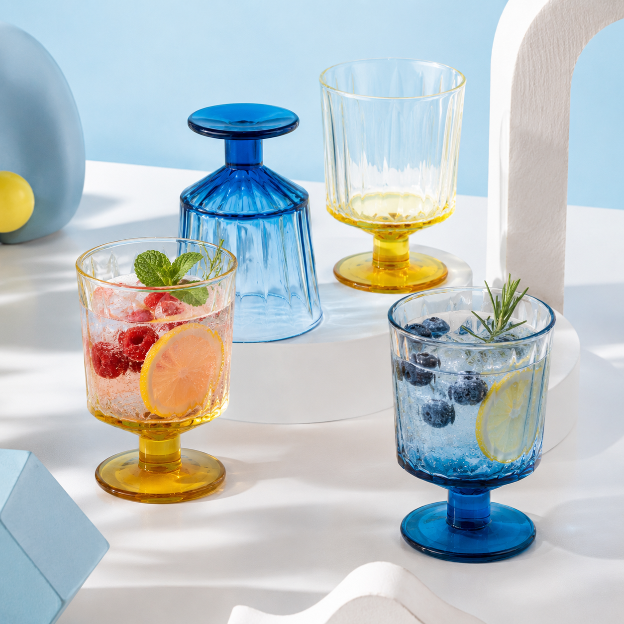 La Rochere Wijnglas 2x2 Kleuren 26 Cl - 4 Stuks