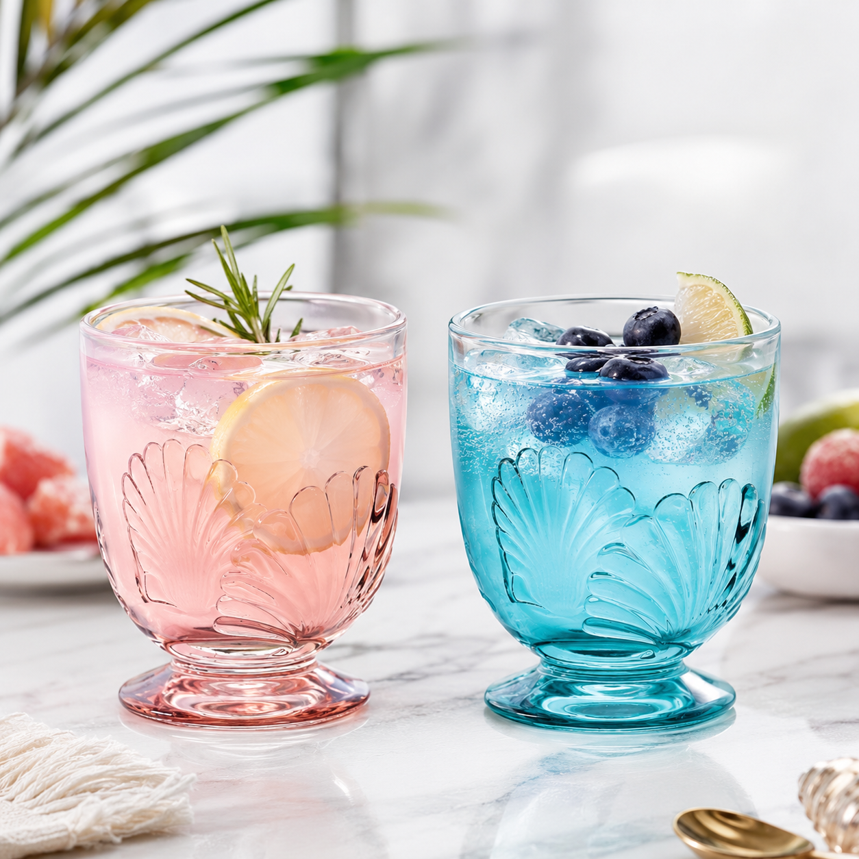 La Rochere Belle Waterglazen Assorti 4 Kleuren 32 Cl - 4 Stuks