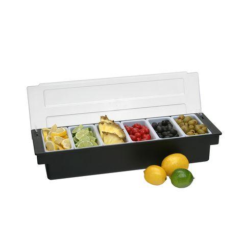 Bar Professional Condimentenhouder 6-vaks Zwart