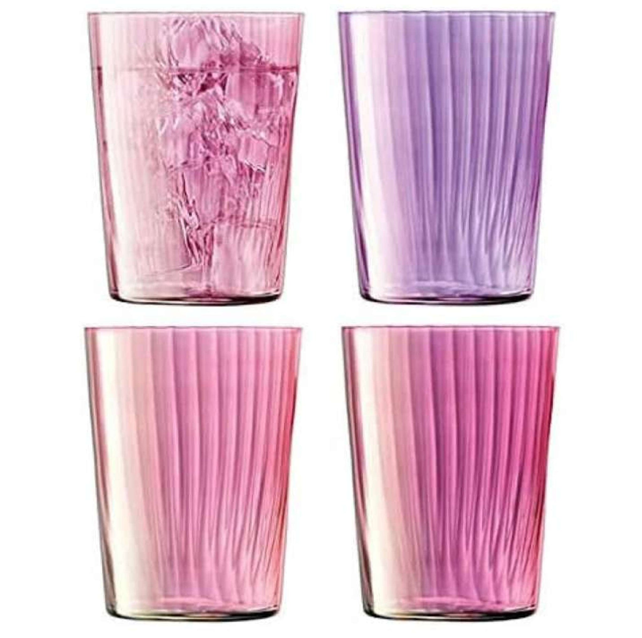 L.S.A. Gems Tumbler 56 Cl Assorti Roze - 4 Stuks
