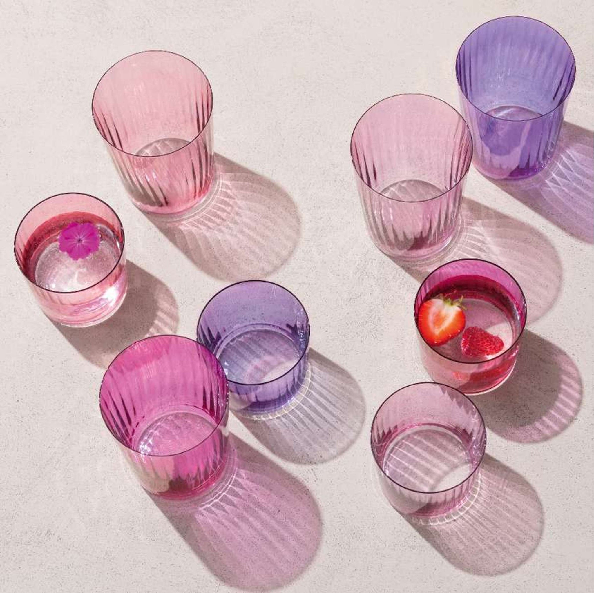 L.S.A. Gems Tumbler 56 Cl Assorti Roze - 4 Stuks