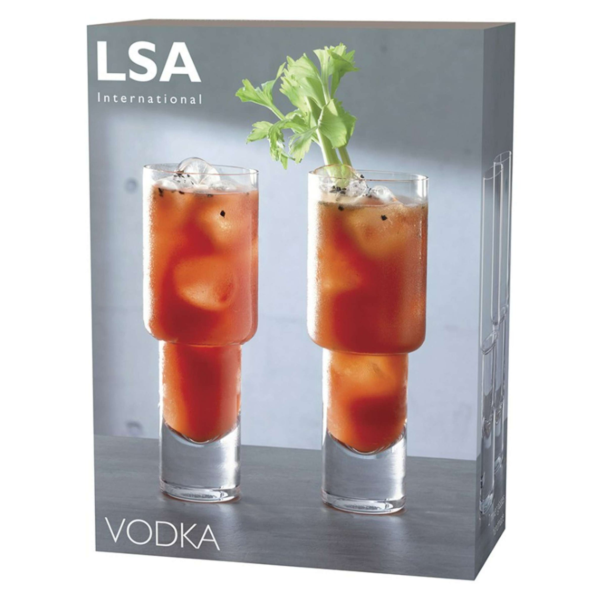 L.S.A. Vodka Borrelglas 40 Cl - 2 Stuks