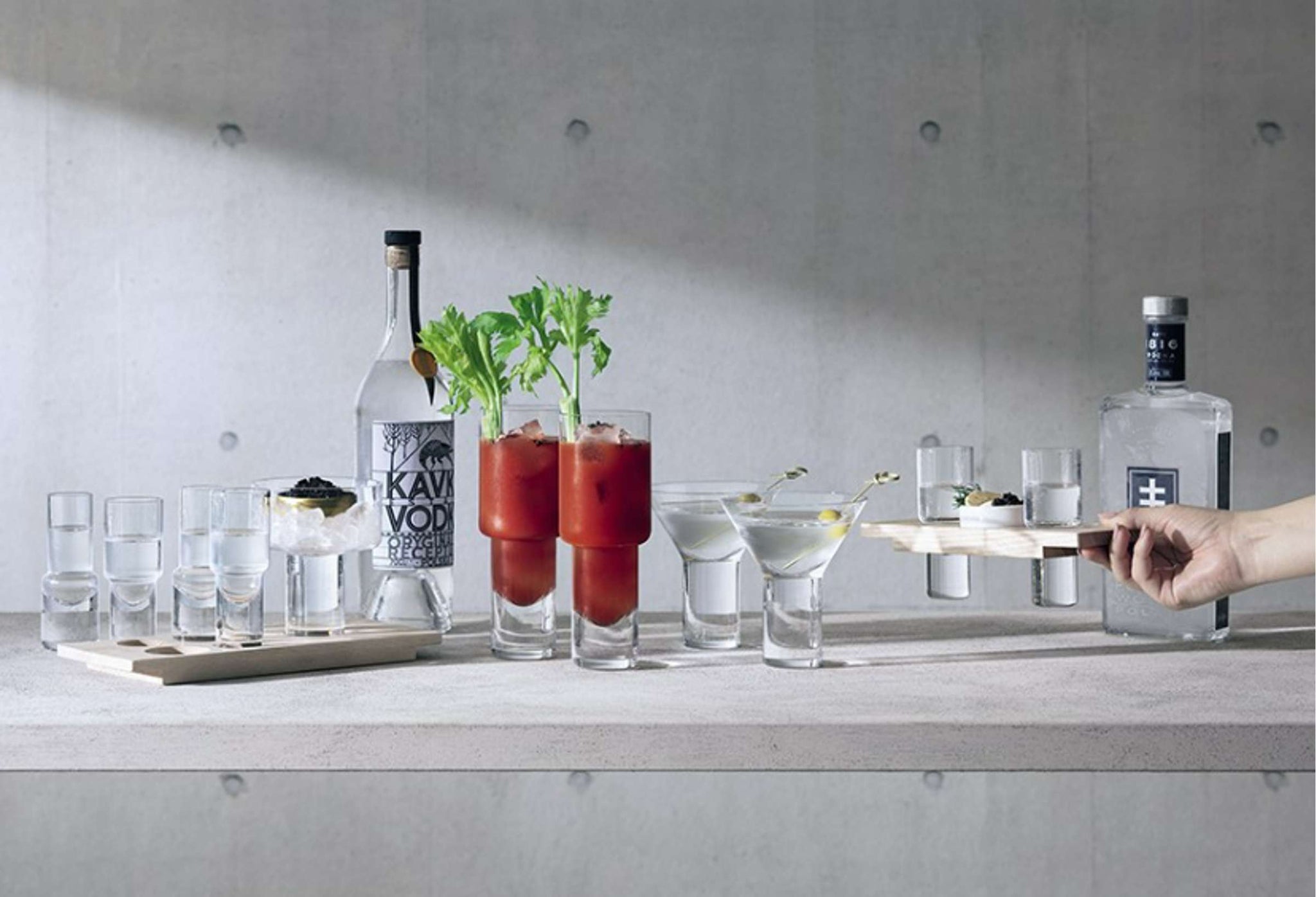 L.S.A. Vodka Borrelglas 40 Cl - 2 Stuks