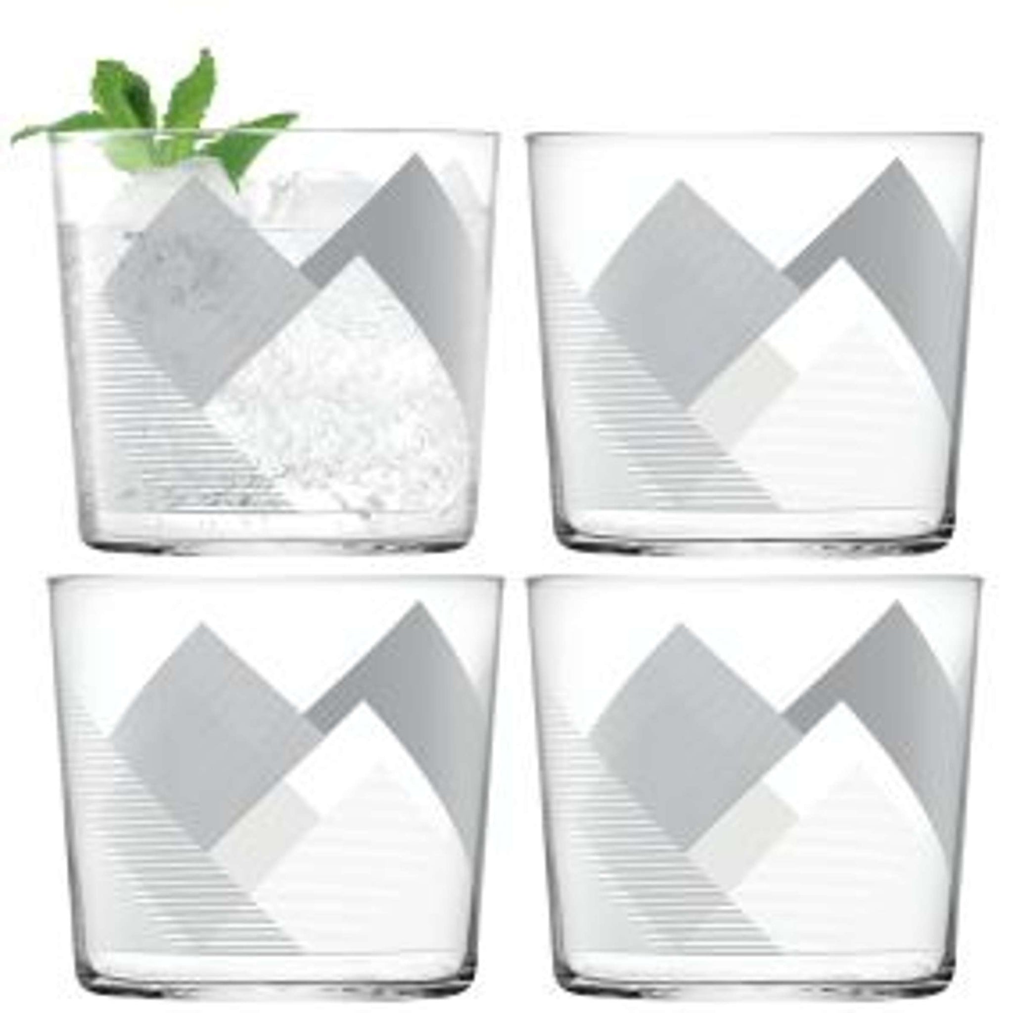 L.S.A. Peaks Tumbler 31 Cl Grijs - 4 Stuks