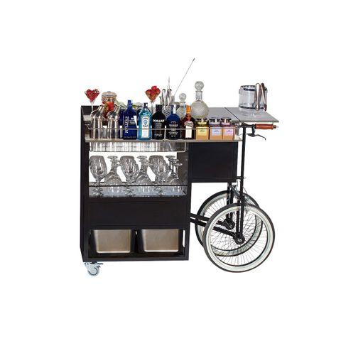 Bar Professional mobiele bar Evolution in zwart staal
