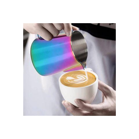 Rainbow melkkan in gebruik