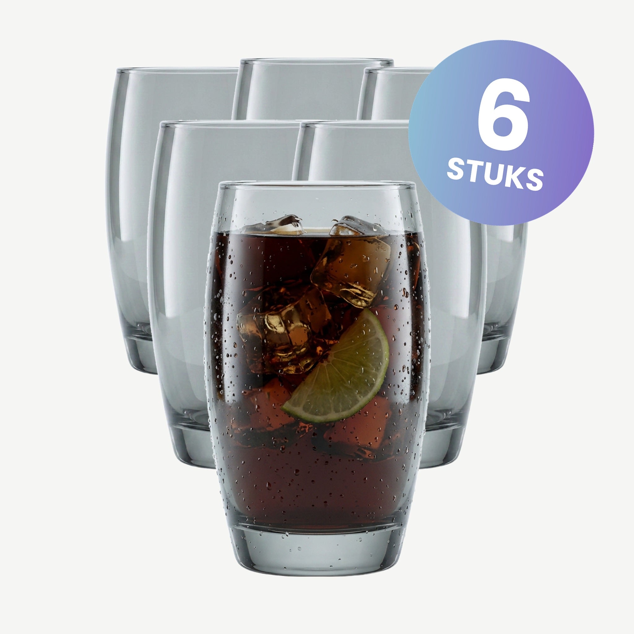 Arcoroc Color Studio Longdrinkglas 35 Cl Grijs - set van 6 glazen