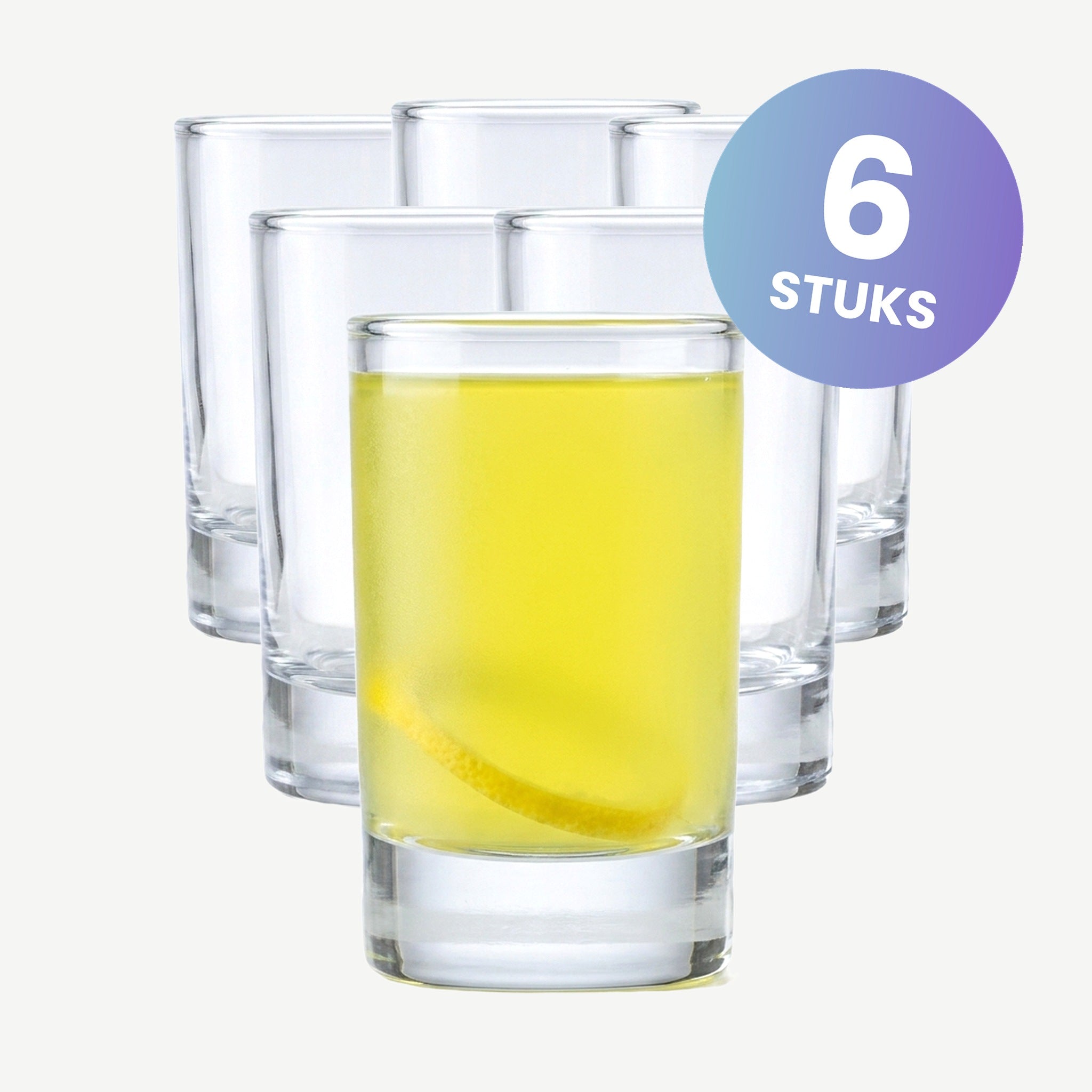 Arcoroc Islande Shotglas 10 Cl Tubo - set van 6 glazen